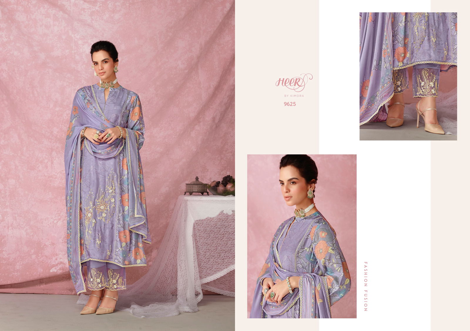 Tulip Vol 206 By Kimora Heer Muslin Printed Salwar Suits Wholesalers In Delhi